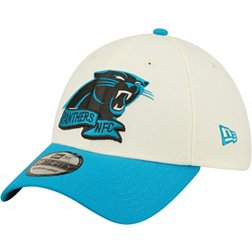 New Era Men's Carolina Panthers Sideline 39Thirty Chrome White Stretch Fit Hat