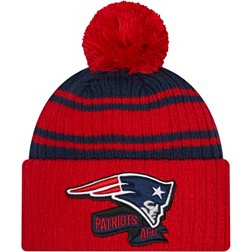 New Era Men's New England Patriots Blue Sideline Sport Knit