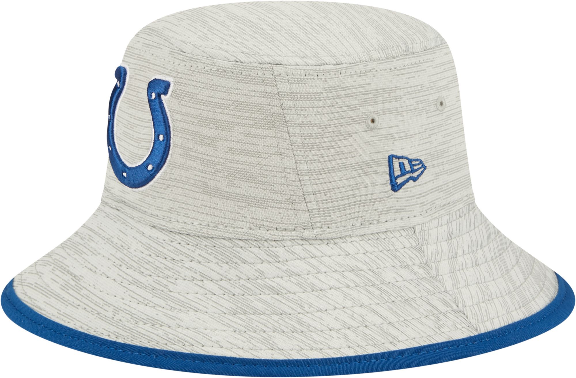 New Era / Men's Indianapolis Colts Distinct Grey Adjustable Bucket Hat
