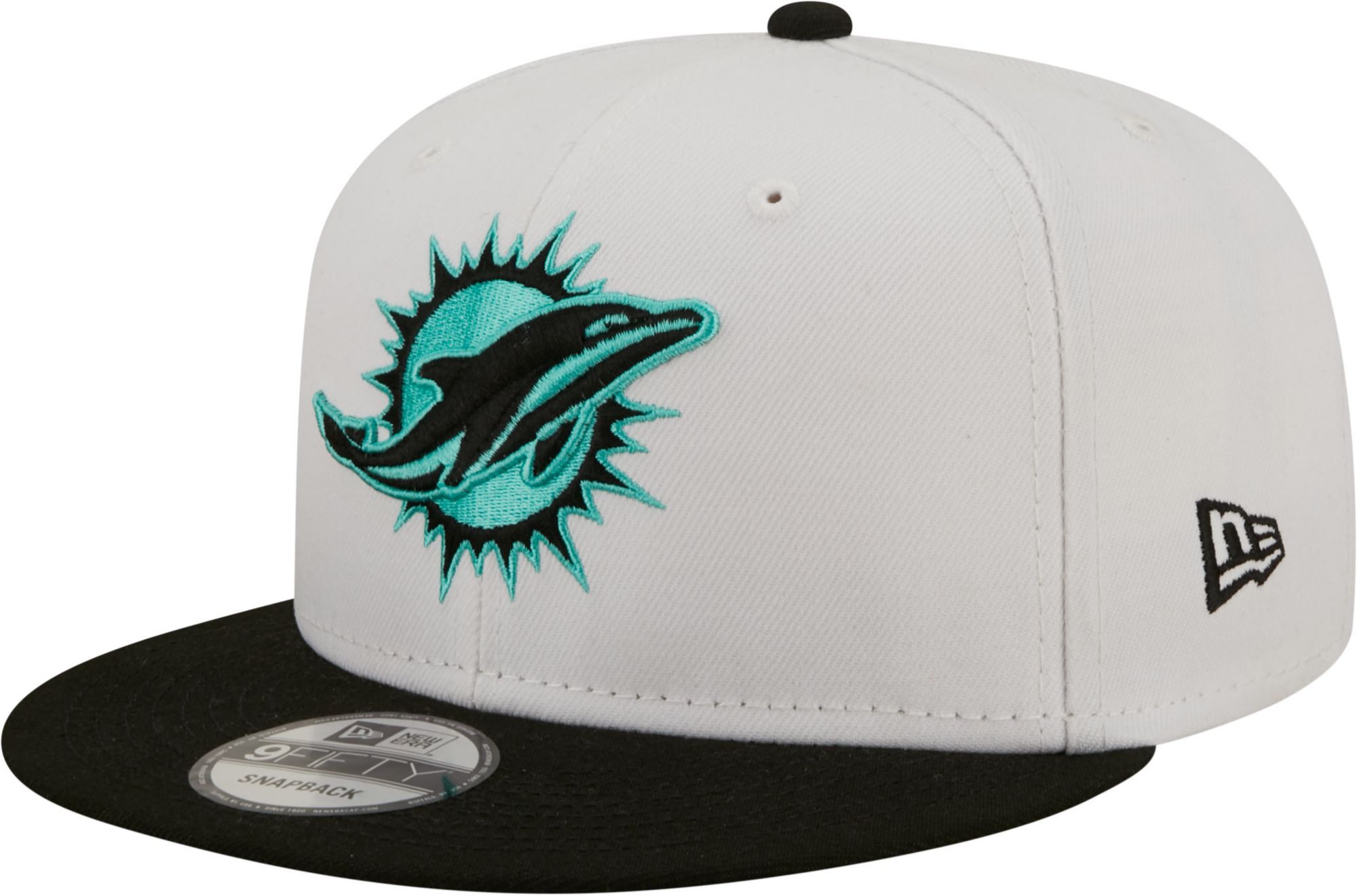 New Era / Men's Miami Dolphins Color Pack 9Fifty White Adjustable Hat