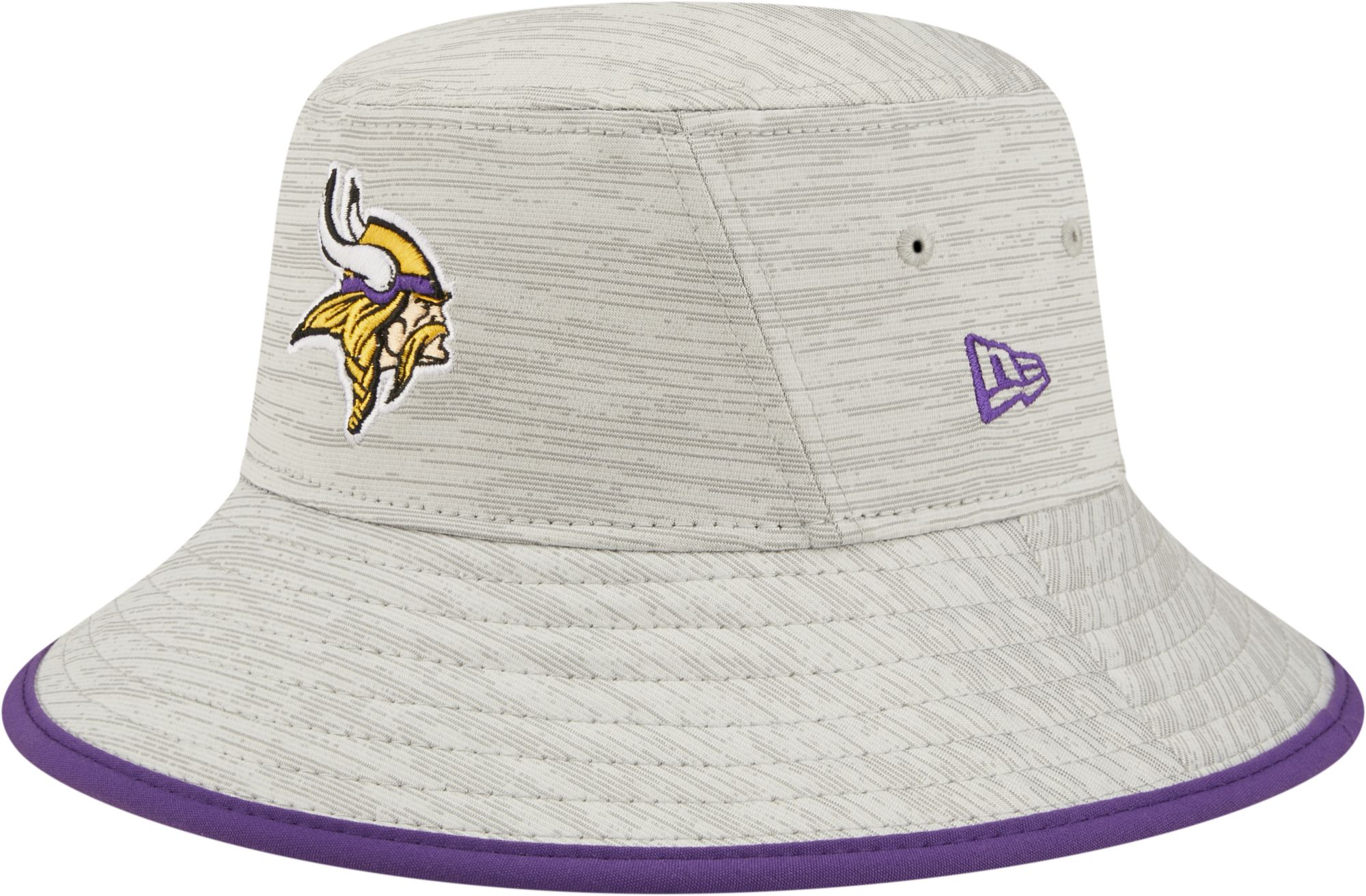 New Era / Men's Minnesota Vikings Distinct Grey Adjustable Bucket Hat