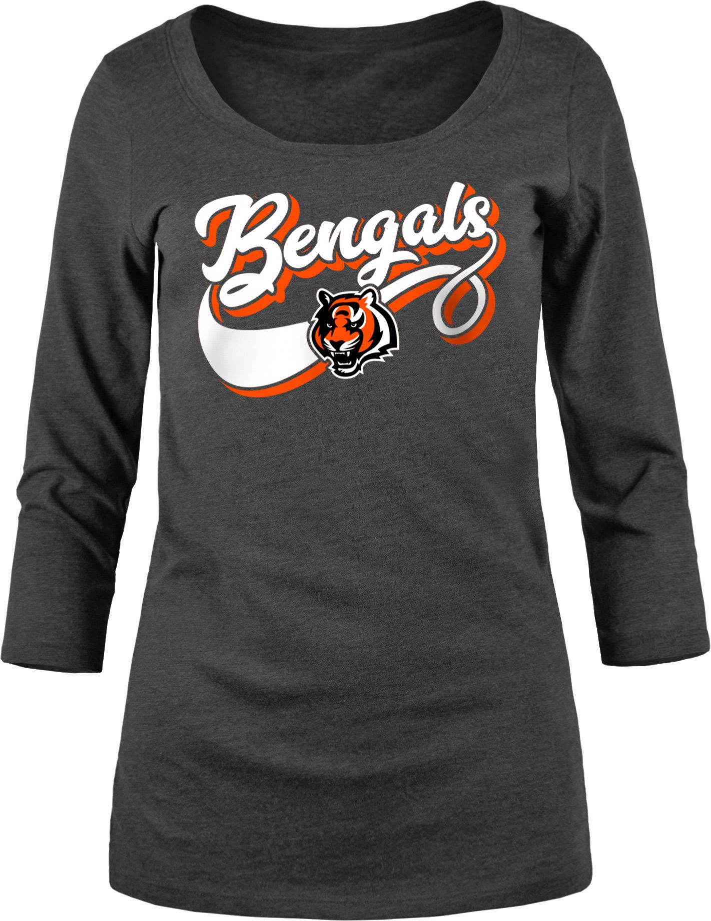 Apparel Women's Cincinnati Bengals Graphic Black Long Sleeve T-Shirt