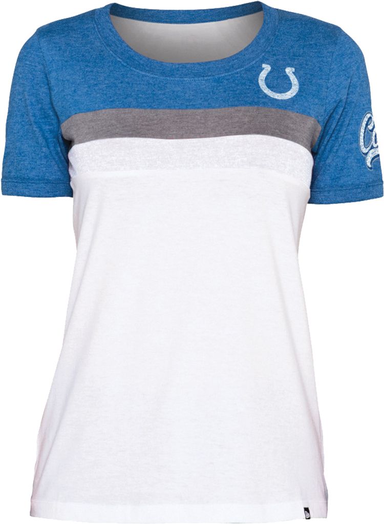 Women's Indianapolis Colts Colorblock White T-Shirt