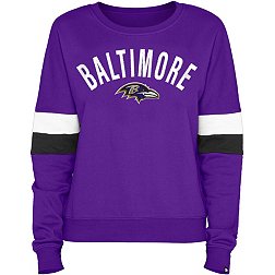New Era Women's Baltimore Ravens Purple Brush Fleece Crew