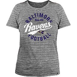 New Era Women's Baltimore Ravens Space Dye Black T-Shirt