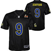 Nike Youth Super Bowl LVI Bound Los Angeles Rams Matthew Stafford #9 Black Jersey