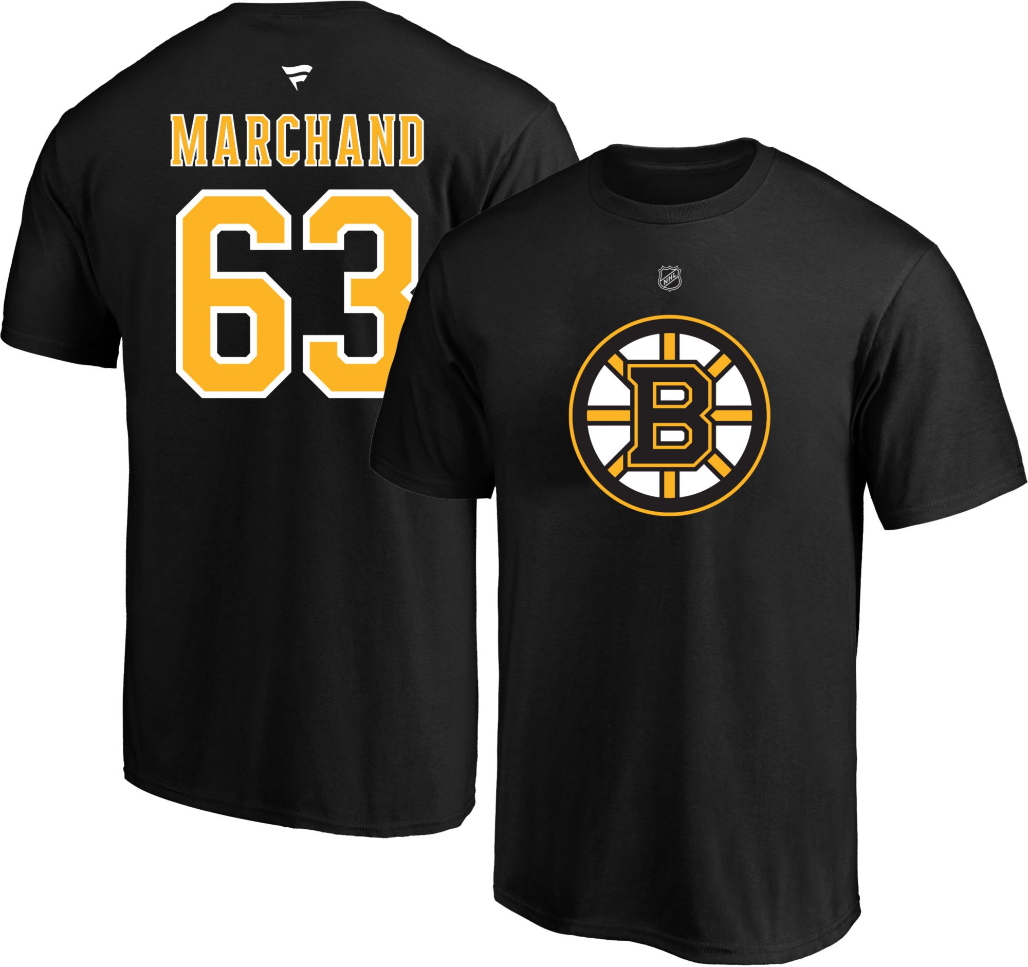 NHL Big &amp; Tall Boston Bruins Brad Marchand #63 Black T-Shirt