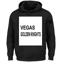 NHL Big & Tall Vegas Golden Knights Square Solid Black Pullover Hoodie