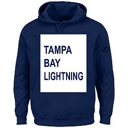 NHL Big & Tall Tampa Bay Lightning Square Solid Royal Pullover Hoodie