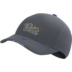 Nike Men's Pitt Panthers Grey AeroBill Swoosh Flex Classic99 Football Sideline Hat