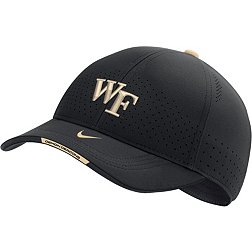 Nike Men's Wake Forest Demon Deacons Black AeroBill Swoosh Flex Classic99 Football Sideline Hat