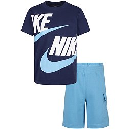 Nike Little Boys' NSW Cargo T-Shirt And French Terry Shorts Set
