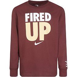 Nike Boys' Fired Up Long Sleeve T-Shirt