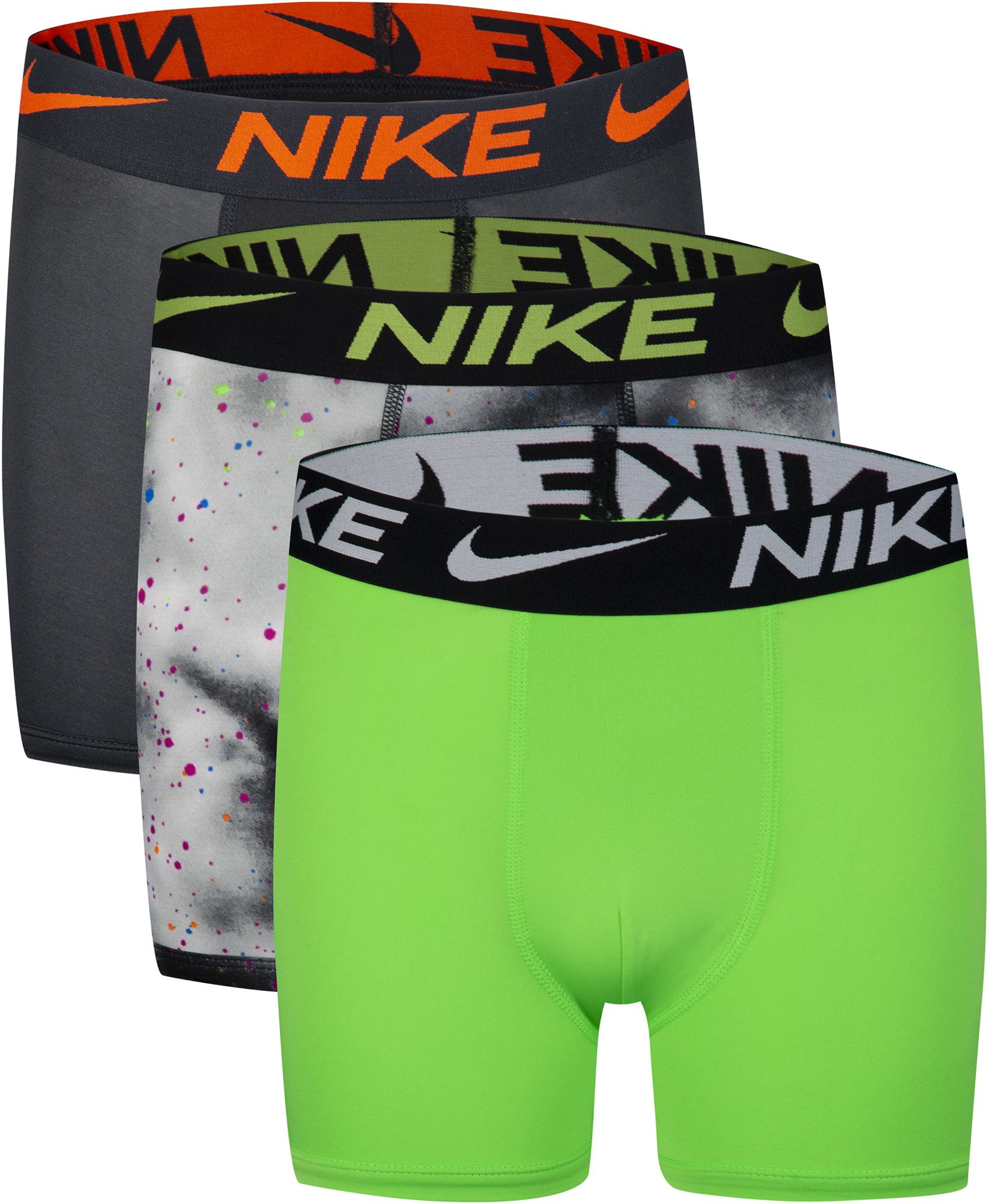 Nike Boys' MICRO Essential Dri-Fit Boxer Briefs, 3 Piece Set