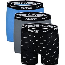 Nike Boys' Everyday Cotton Printed 3-Pack Boxer Briefs