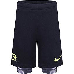Nike Boys' 3BRAND by Russell Wilson Training Shorts with Compression Lining