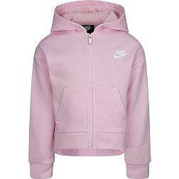 Nike Little Girls' Club Fleece High-Low Full-Zip Hoodie