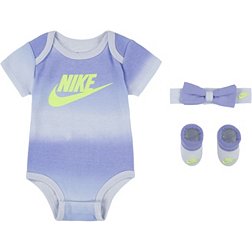 Nike Infant Girls' Iridescent Bodysuit 3-Piece Box Set