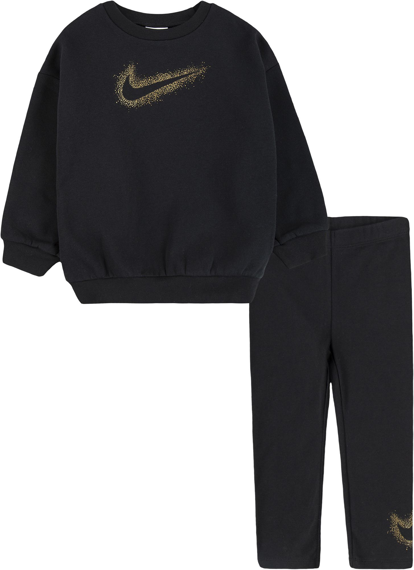 Nike Little Girls' Fleece Crewneck & Leggings Set