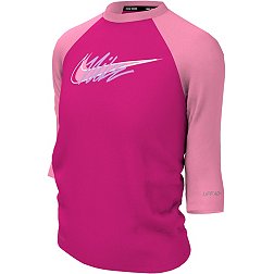 Nike Girls' Short Sleeve Hydroguard Swimsuit