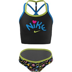 Nike Girls' T-Crossback Midkini Swimsuit