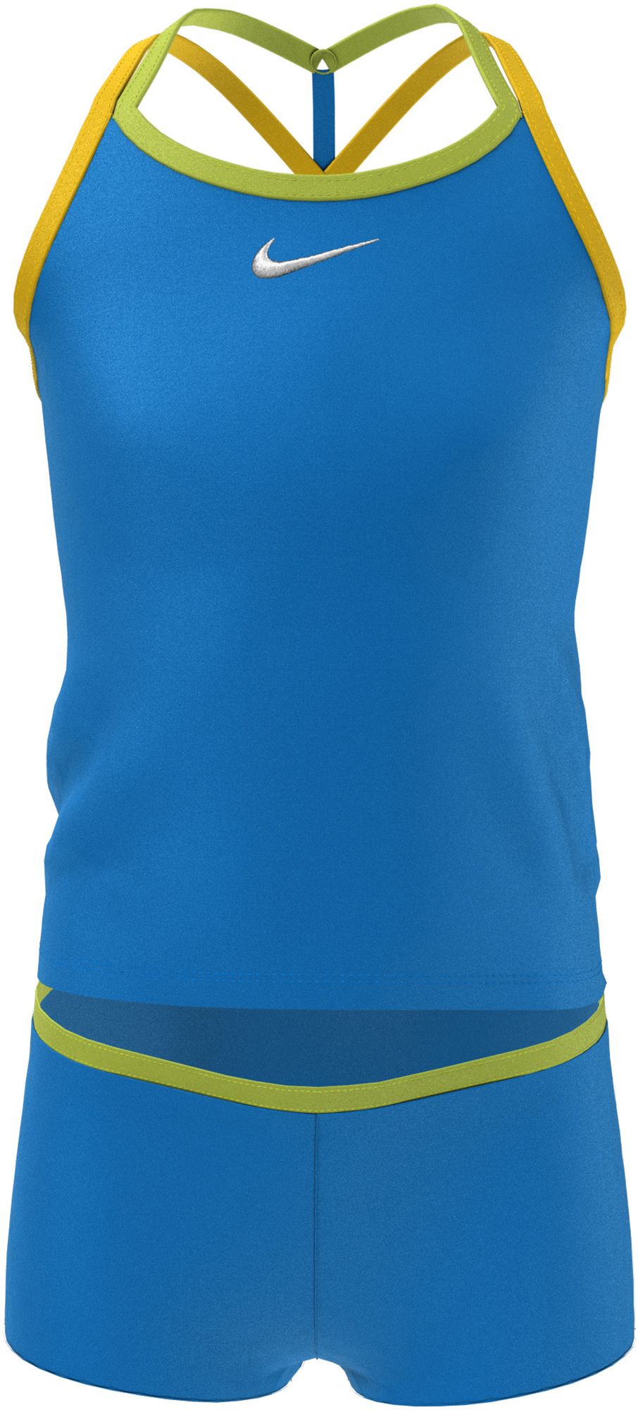 Nike Girls' T-Crossback Tankini Swimsuit