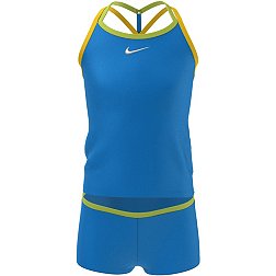 Nike Girls' T-Crossback Tankini Swimsuit