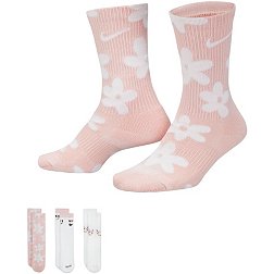 Nike Girls' Everyday Plush Cushion Crew Socks 3 Pack