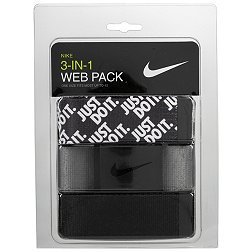 Nike Men's Just Do It Web Golf Belt - 3 Pack