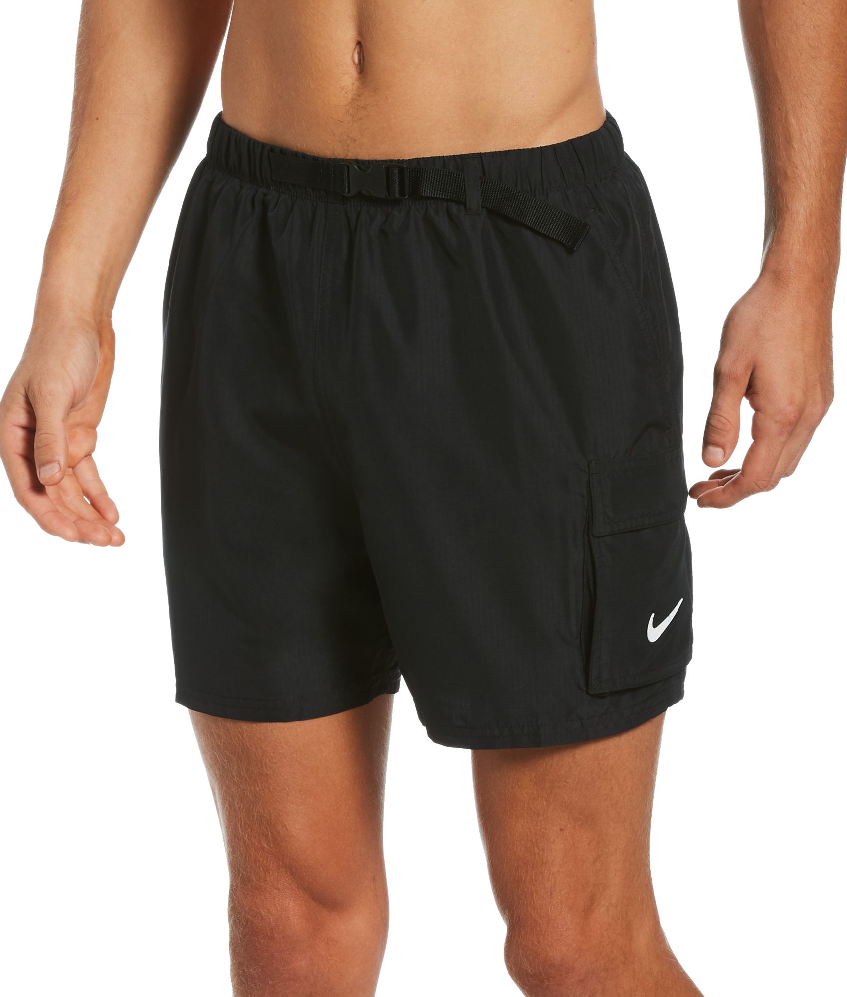 Nike Men's Belted Packable 5” Volley Swim Shorts