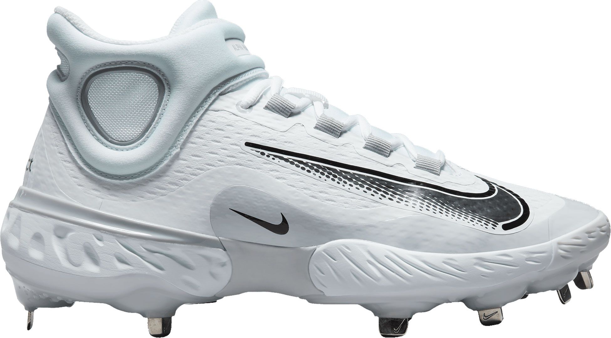 Nike Men's Alpha Huarache Elite 4 Mid Metal Baseball Cleats