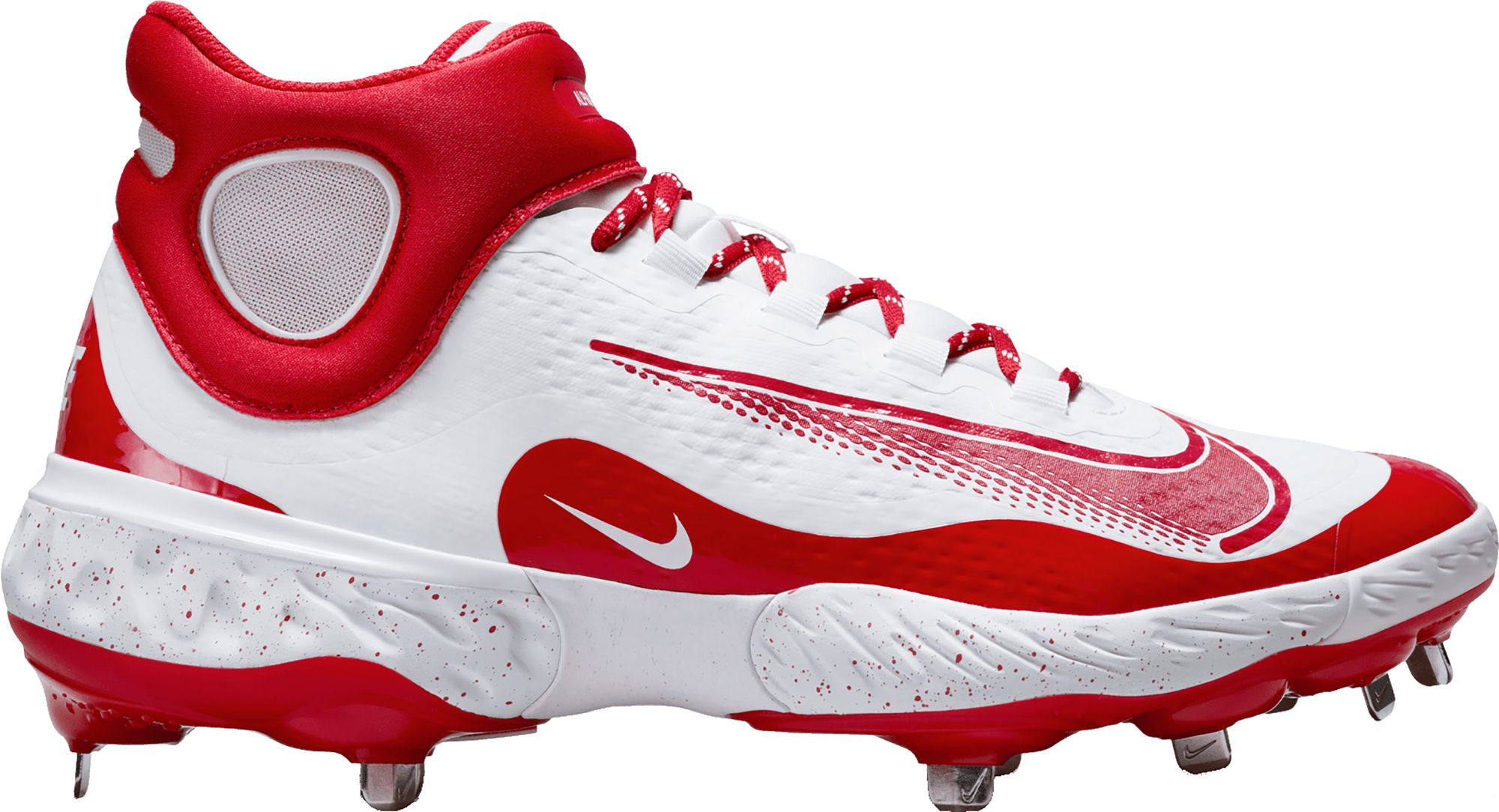 Nike Men's Alpha Huarache Elite 4 Mid Metal Baseball Cleats