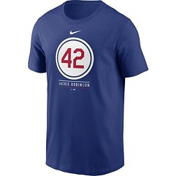 Nike Men's Brooklyn Dodgers Blue Team 42 T-Shirt