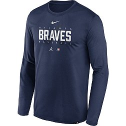 Nike Men's Atlanta Braves Navy Authentic Collection Long-Sleeve Legend T-Shirt