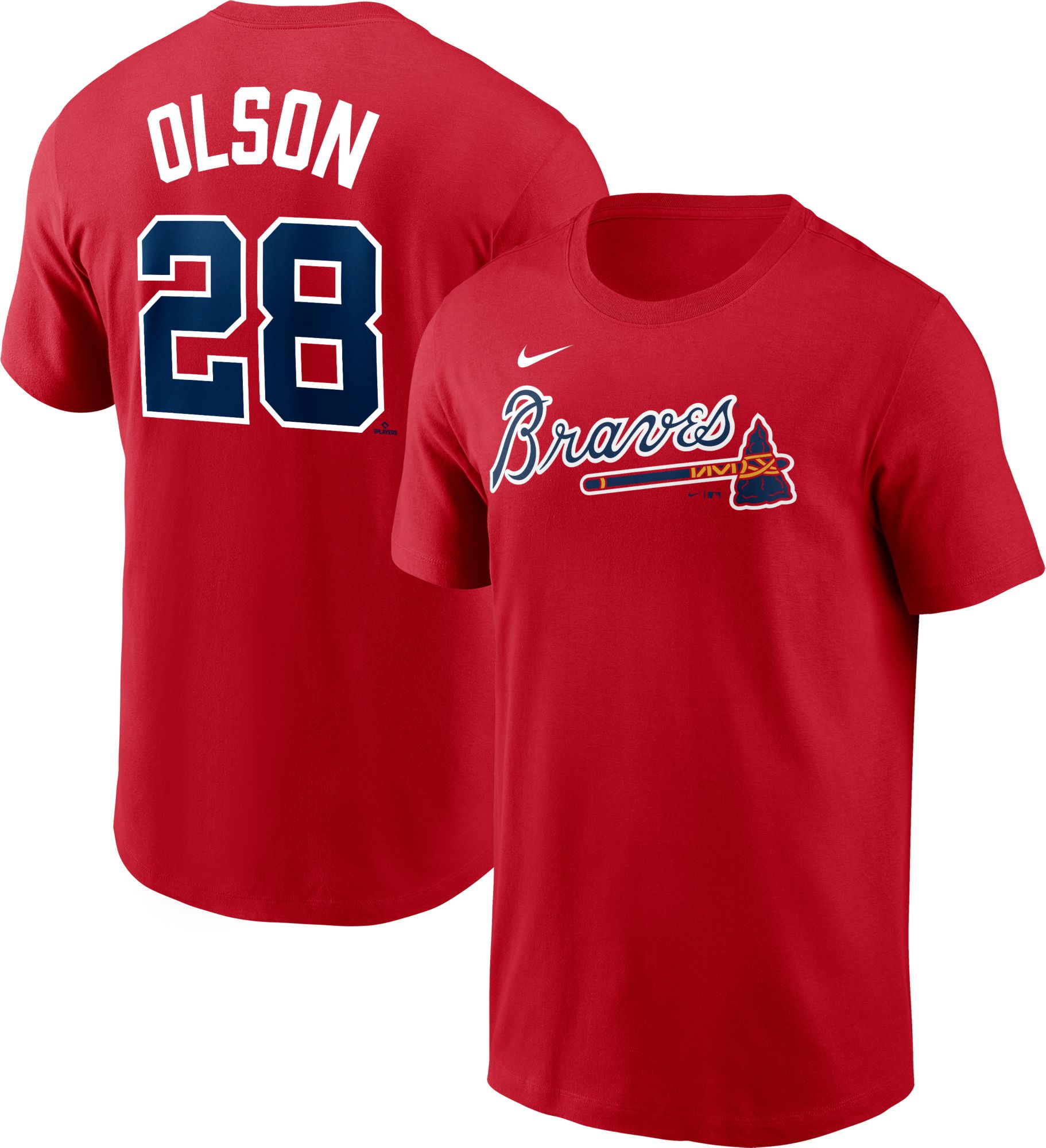 アトランタ・ブレーブス　#28 オルソン　ユニフォーム アトランタ ブレーブス(ATLANTA BRAVES)】マット・オルソン Nike