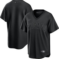 Nike Men's Chicago Cubs Black Cool Base Blank Jersey