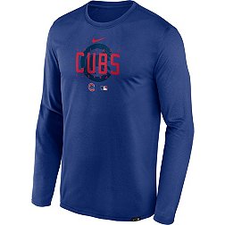 NIKE Fan Gear Chicago Cubs Nike Summer Breeze Short Sleeve Fashion Top - T- shirts