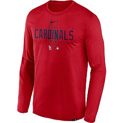 Nike Men's St. Louis Cardinals Red Authentic Collection Long-Sleeve Legend T-Shirt