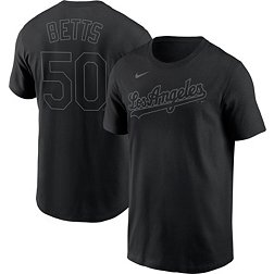 Los Angeles Dodgers World Series NIKE MLB Dri-Fit Shirt Black Mens