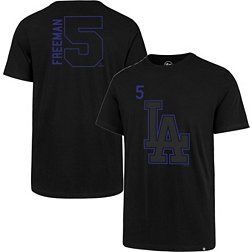 '47 Men's Los Angeles Dodgers Freddie Freeman #5 Black T-Shirt