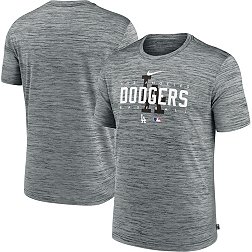 Nike Men's Los Angeles Dodgers Gray Authentic Collection Velocity T-Shirt