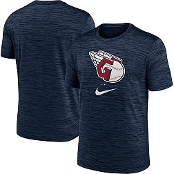 Nike Men's Cleveland Guardians Navy Logo Velocity T-Shirt