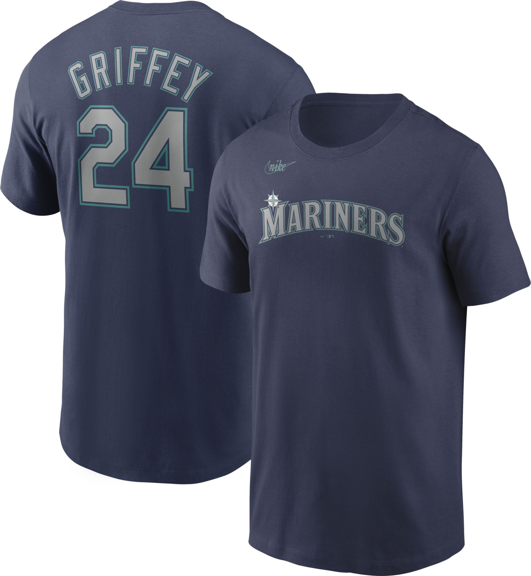 Nike / Youth Replica Seattle Mariners Ken Griffey Jr. #24 Cool Base Grey  Jersey