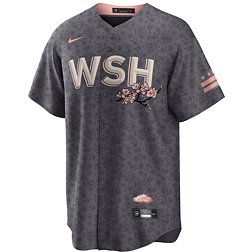 Men's Washington Nationals Majestic Gray Official Cool Base Team Jersey