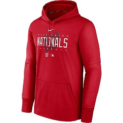 Men's Washington Nationals Majestic Red/Navy Authentic Collection On-Field  3/4-Sleeve Batting Practice Jersey