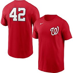 Nike Men's Washington Nationals Red Team 42 T-Shirt
