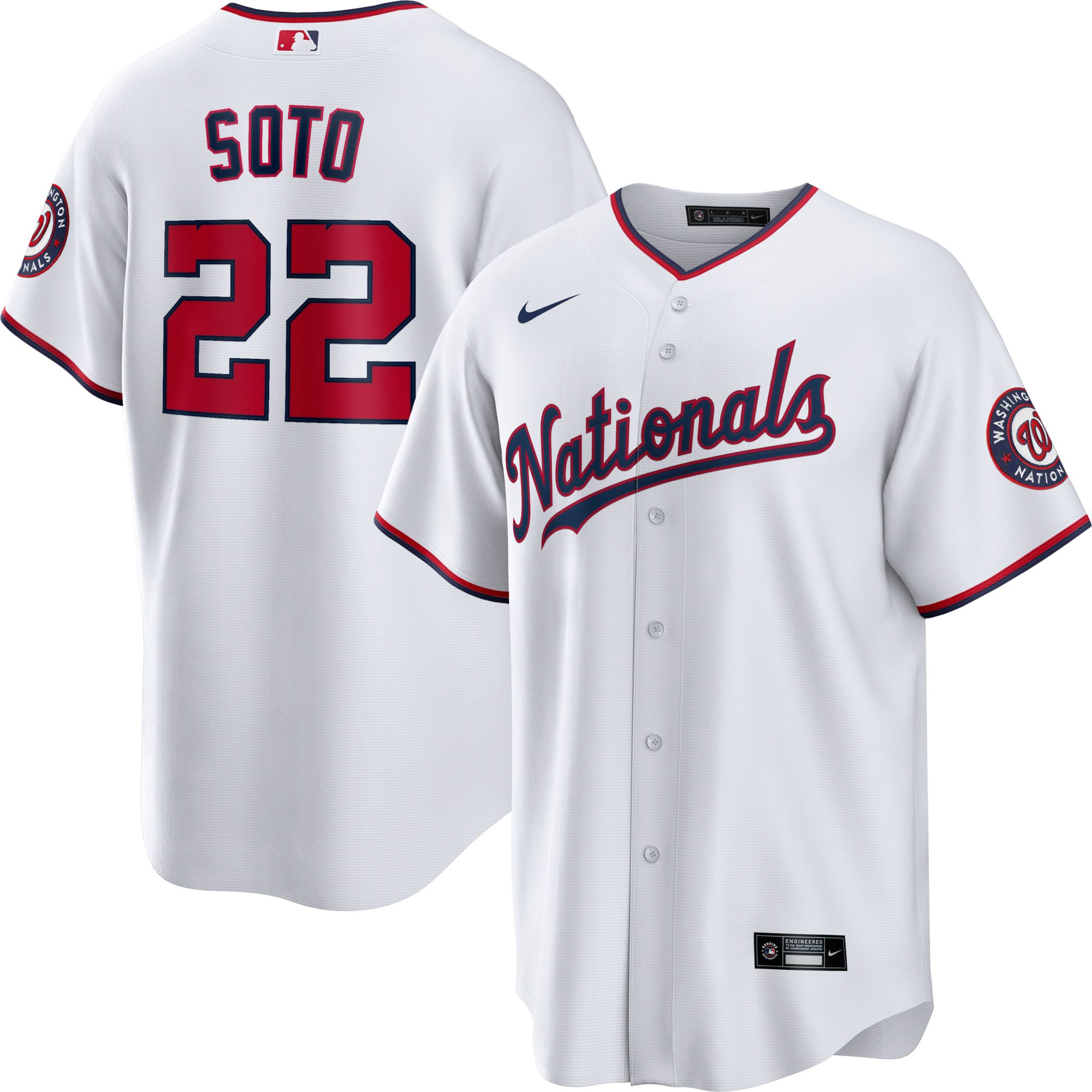 Nike MLB Juan Soto #22 Washington Nationals Jersey White Women’s Size XL