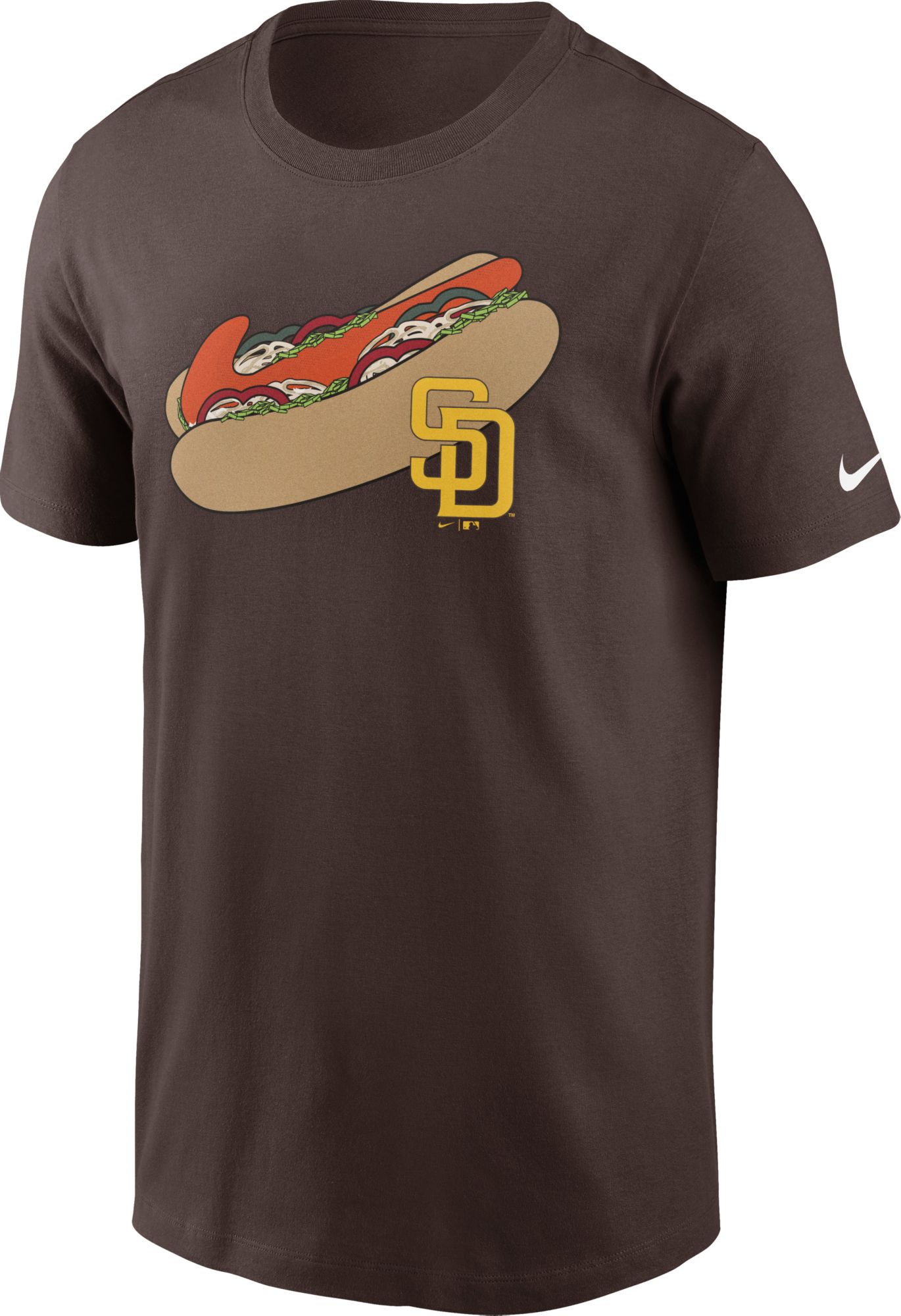 Men's San Diego Padres Nike Brown Practice Performance T-Shirt