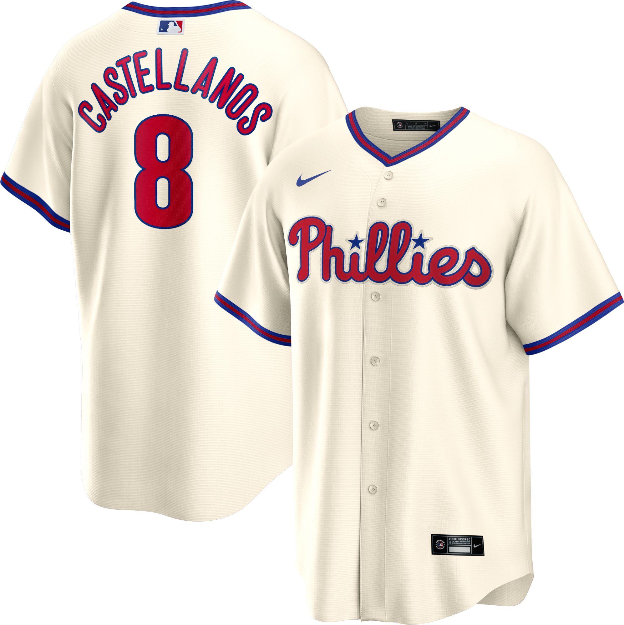 First Look: Phillies road and cream jerseys with Nike Swoosh