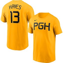 Nike Men's Pittsburgh Pirates  Ke'Bryan Hayes #13 2023 City Connect T-Shirt